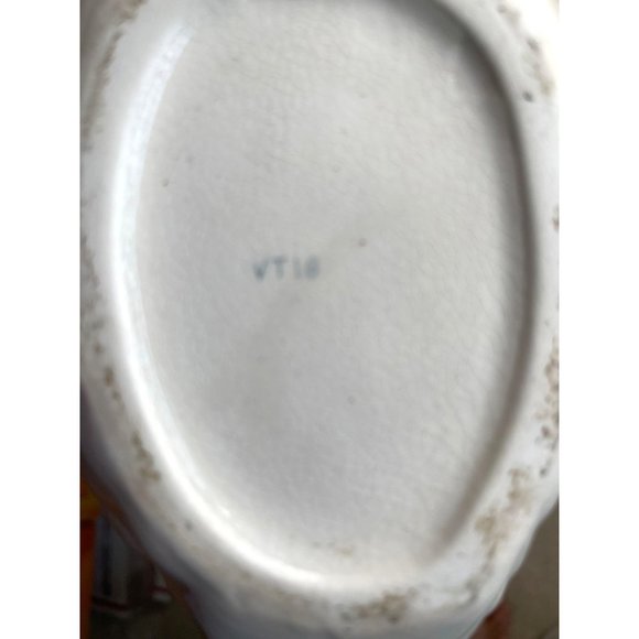 Swan Planter Vase Lusterware Figurine Norcrest Iridescent Opalescent 8.5" x 7" - Picture 6 of 10